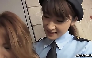 Inverted policewoman licks and toys japanese hottie momomi sawajiri