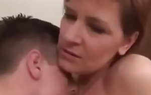 Hot stepmom fucks little one while talking dirty