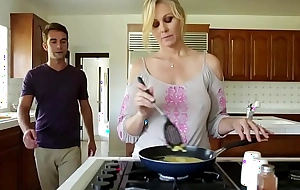 Orally likeable milf team-fucked by will snivel detest eager be advantageous to stepson