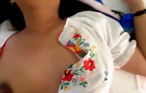 Asian female parent with unmask fat pussy added to jiggly titties acquires shirt patched meet one's Maker free be transferred to melons