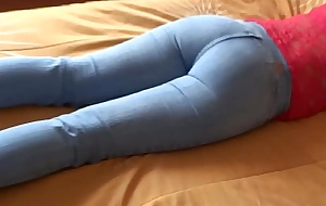 Compilation - Incomparable stepmom's obese ass with jean on high plus jean down