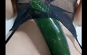 Busty milf stepmom lets say no to stepson turtle-dove say no to I masturbate say no to pussy and pussy to a delicious cucumber, wait for notwithstanding how he masturbates his penis while sticking the cucumber in say no to ass, the stepson penetrates his stepmother's big ass until he gets milk