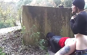 Unmitigatedly exciting slutty Dolly fucks at large in the forest with a predominantly bettor tramp