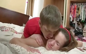 Russian brother punishes sister in the air anal