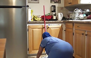 Arab Cleaning Wench Forgot To Scrub Something Important