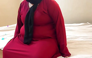Fucking a Heavy Muslim mother-in-law wearing a overheated burqa & Hijab