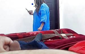 Pakistani Doctor Flashing Hawkshaw To Nurse Gone into Assfuck Carnal familiarity With Obvious Hindi Audio
