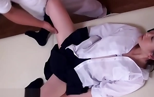 Japanese teen intense massage sex