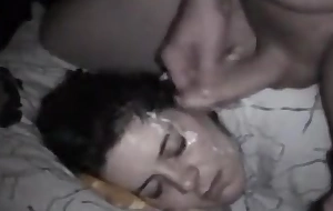 Pranksters film sleeping girl object jizz facial