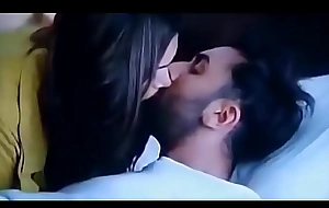 Bollywood deepika padukone and ranbir kapoor tamasha movie giving a kiss motion picture