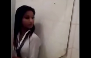 Indian girl archana doing fingering with bathroom