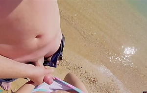 Omg stranger cum in my knickers on the beach