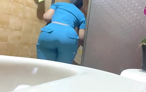 Enfermera culona bbw culo extremo captada por camara amateur