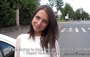 Beautiful russian teen anal drilled pov alfresco
